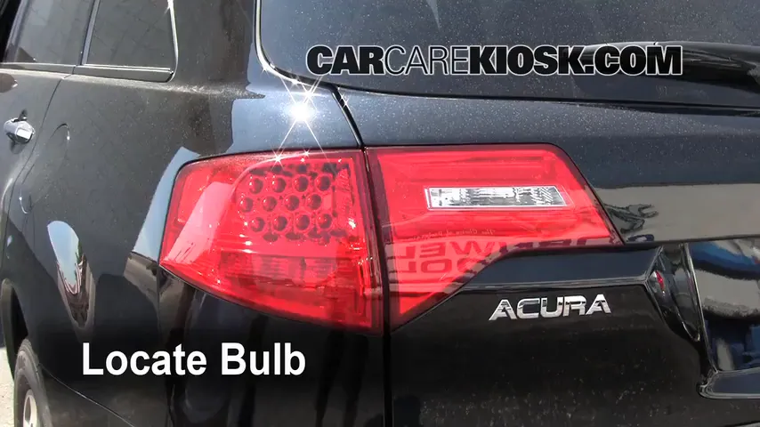 2009 Acura MDX 3.7L V6 Lights Reverse Light (replace bulb)